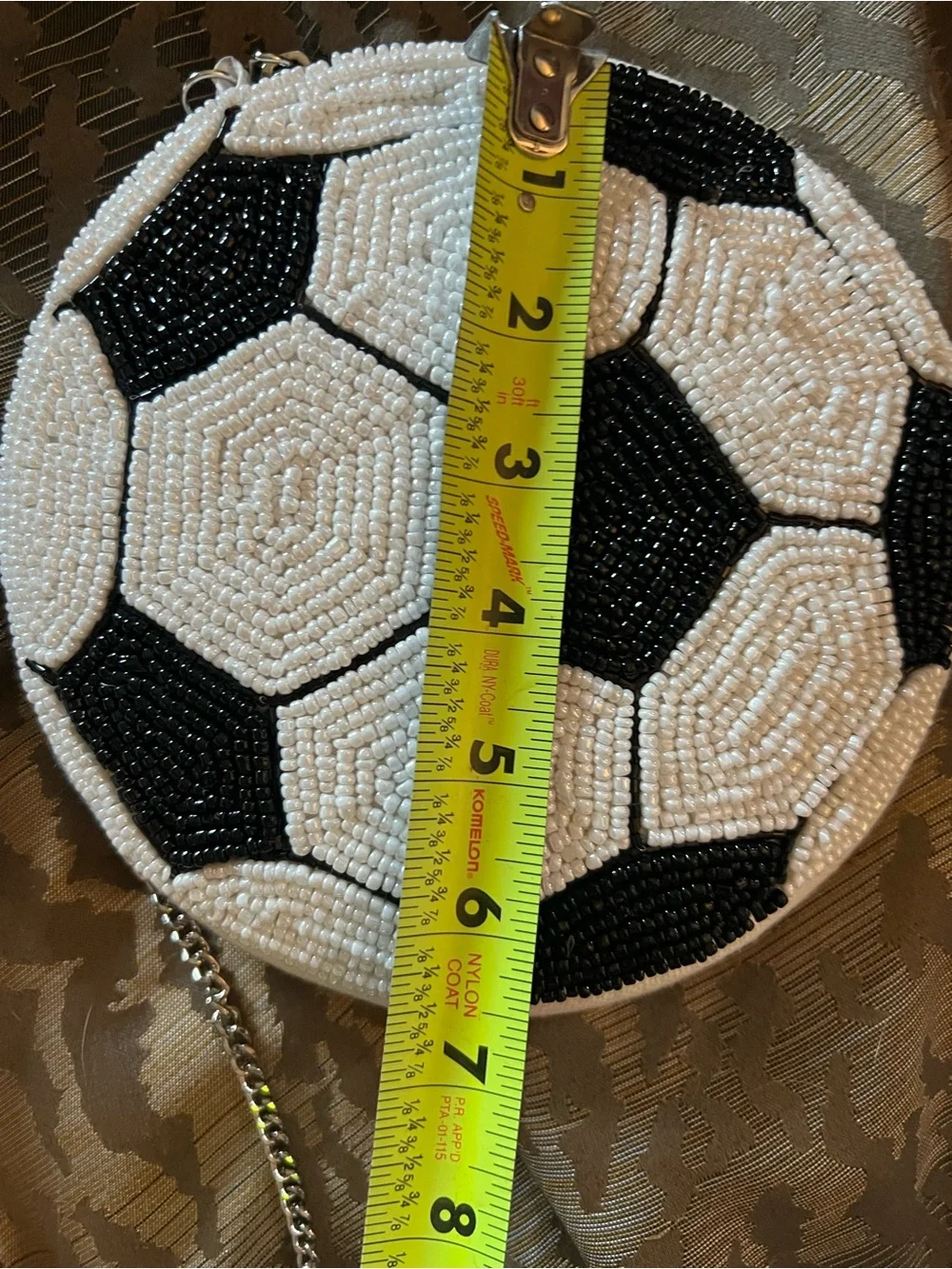 ⚽️Studio 12 Hand-Beaded Soccer Ball Crossbody Bag-NWT⚽️